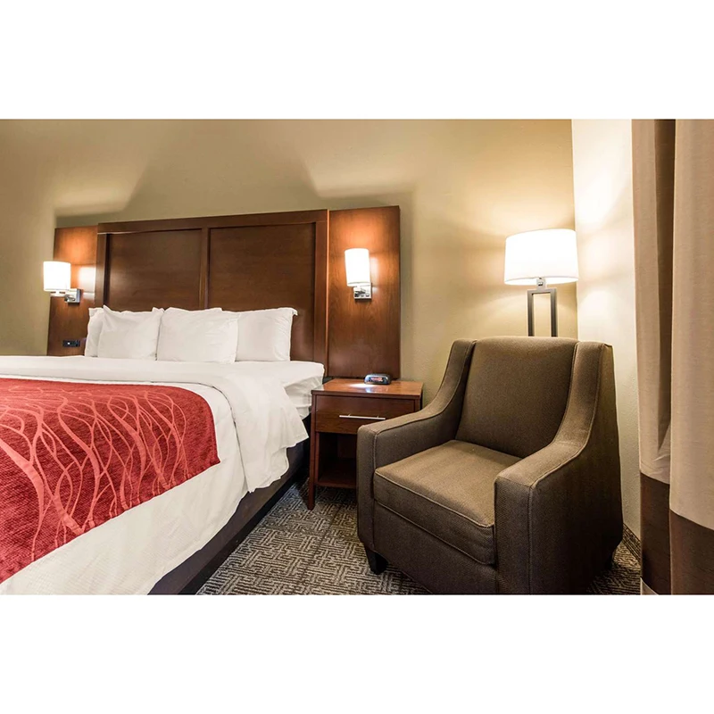 Мебель для коммерческих отелей Comfort inn, современная деревянная мебель для спальни