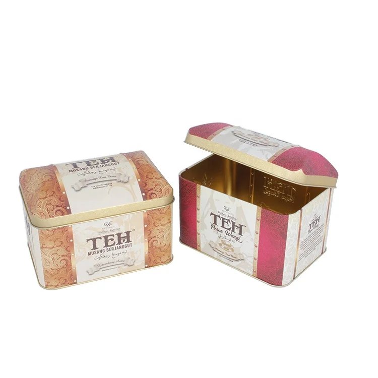 Металлическая жестяная коробка с арочной