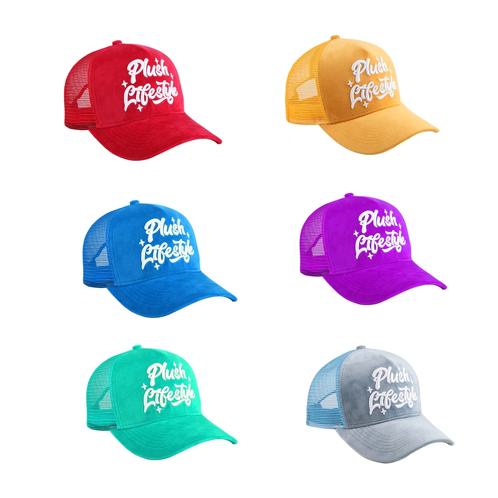 Высококачественные сетчатые бархатные кепки Gorras с вышивкой на заказ, 5 панелей