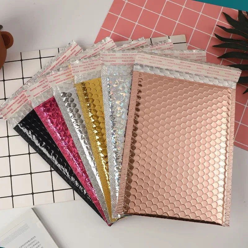 Custom Color Bubble  Envelope Bag Mailer Bags Waterproof Plastic Shipping Bag