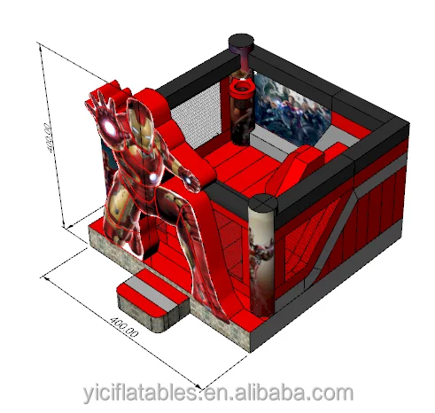 Wholesale Commercial Grade Boy Theme Inflatable Iron Man Bounce House ...