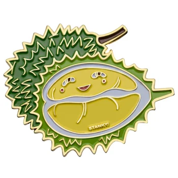 Custom New design fruit soft enamel Metal lapel pin badge