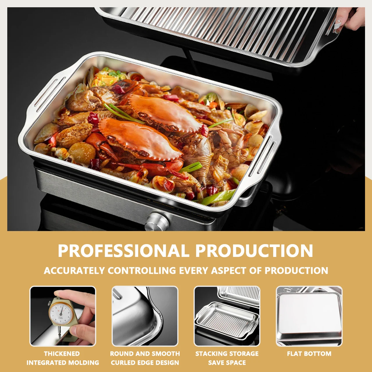 YITIAN Food Grade Nonstick Grill Pan Perfect for Frying