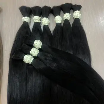 100% Human Natural Cuticle Aligned Virgin Hair Brazilian Human Hair Extensions 10A Grade Cabelo Humano