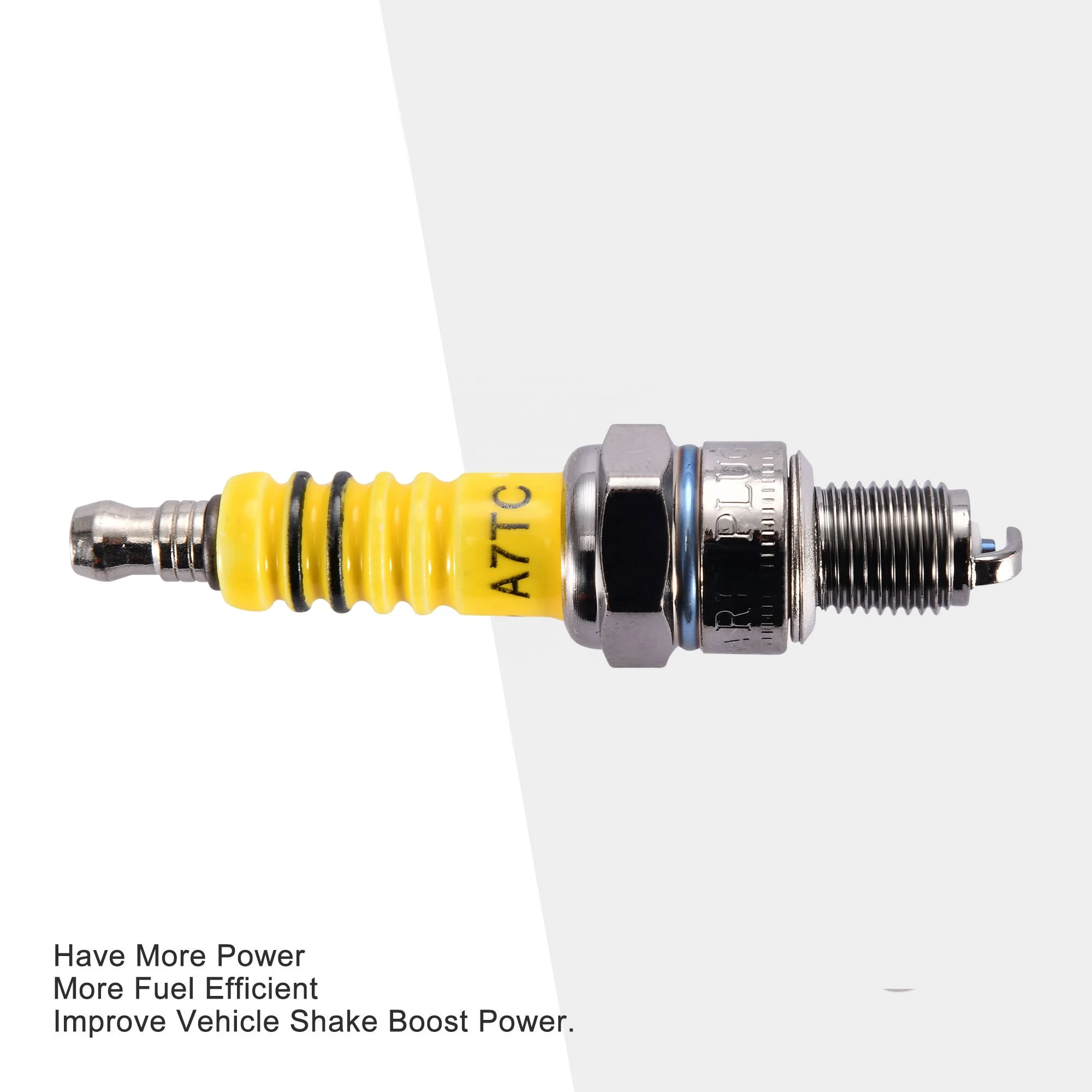 Candela Di Accensione GOOFIT A7TC Per Moto 110cc 125cc 140cc | ATV Dirt Bike Go Kart Scooter | Con Portachiavi Omaggio - Foto 3