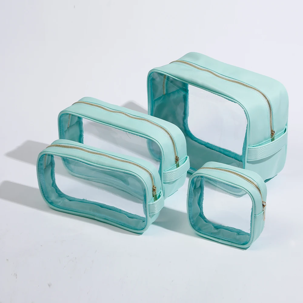 Rts Colors Cute Stock Personalized Large Clear Toiletry Bag