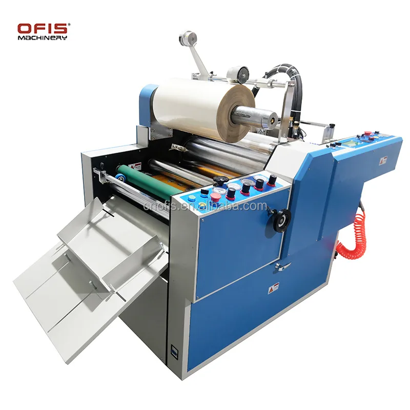 540F Fast Speed Fully Automatic Oil Heating Paper Laminating Machine Auto Feeding Auto Cutting 0-25m/min