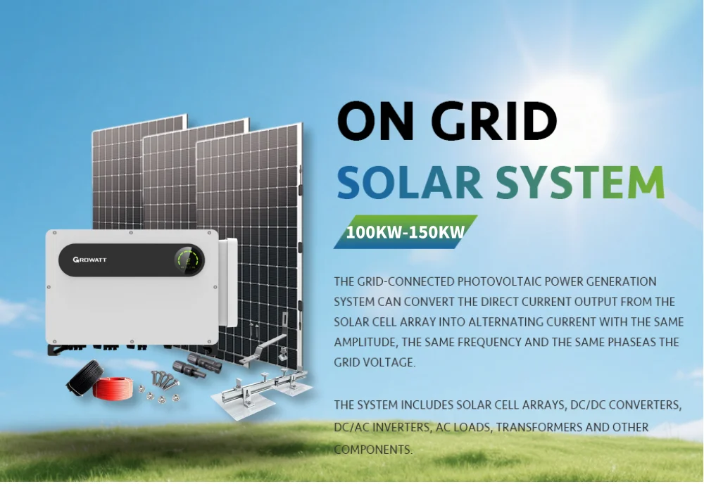 QIANEN 100-150KW-X2 Commercial Grid-Connected Solar Power System High-Efficiency Photovoltaic Energy Generation MPPT Controller supplier