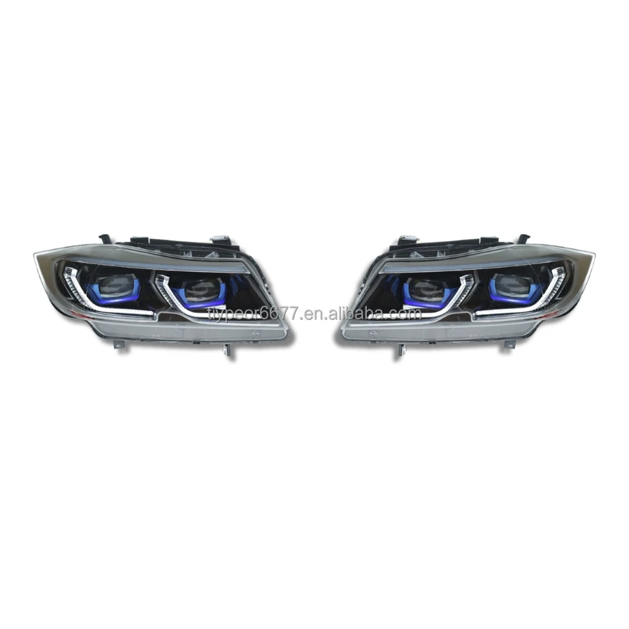 product tiypeor car headlight head lamp for bmw e90 3 series 2005   2012 lens signal led daytime running lights headlights auto assembly-5