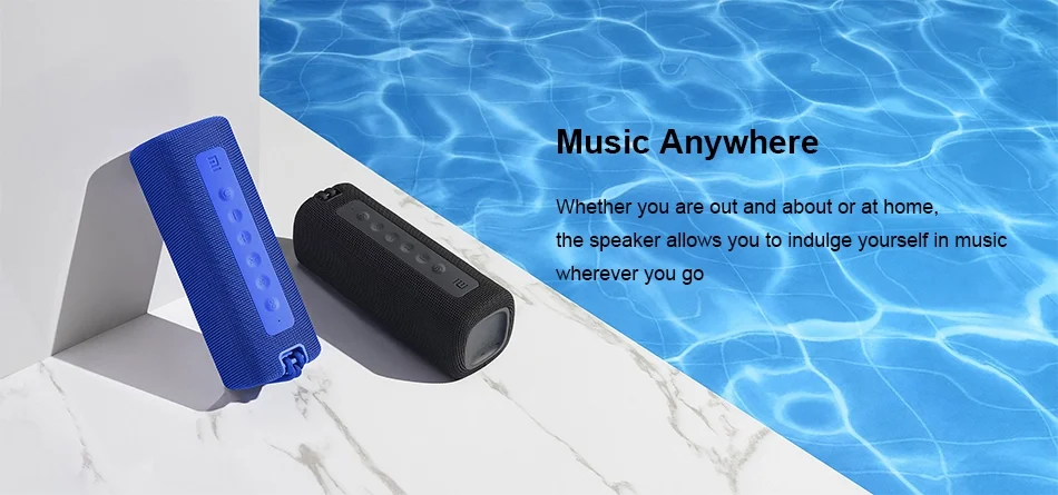 Xiaomi Mi Original Global Portable Bluetooth Speaker 16W TWS Connection High Quality Sound IPX7 Waterproof 13 hours play time - ANKUX.COM