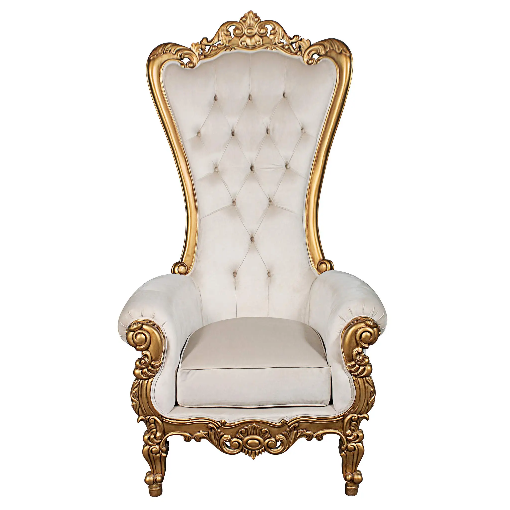 Wedding Durable Fancy King and Queen Gold Throne Chairs for Sale Yc-Ss32 -  China Gold Throne Chairs, King and Queen Chairs