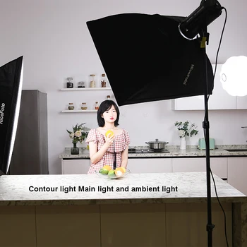 KT-HC404(HC-1000SB III ) NiceFoto 100W 5600K Daylite CRI 95+  COB LED Video Light Kit detail image
