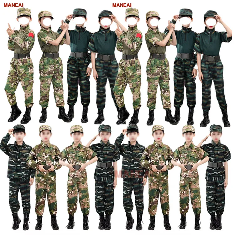 Disfraz Vestido Camuflado Infantil Disfraz De Militar Verde Camuflado Con  Gorra Para Niños Correos