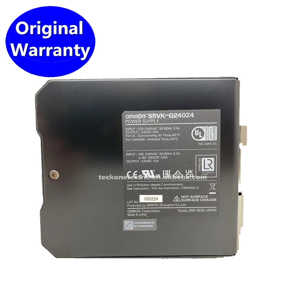 S8VK-G vekselstrømsforsyning S8VK-G24024 S8vk 240W 24V Strømforsyning S8VK-G24024