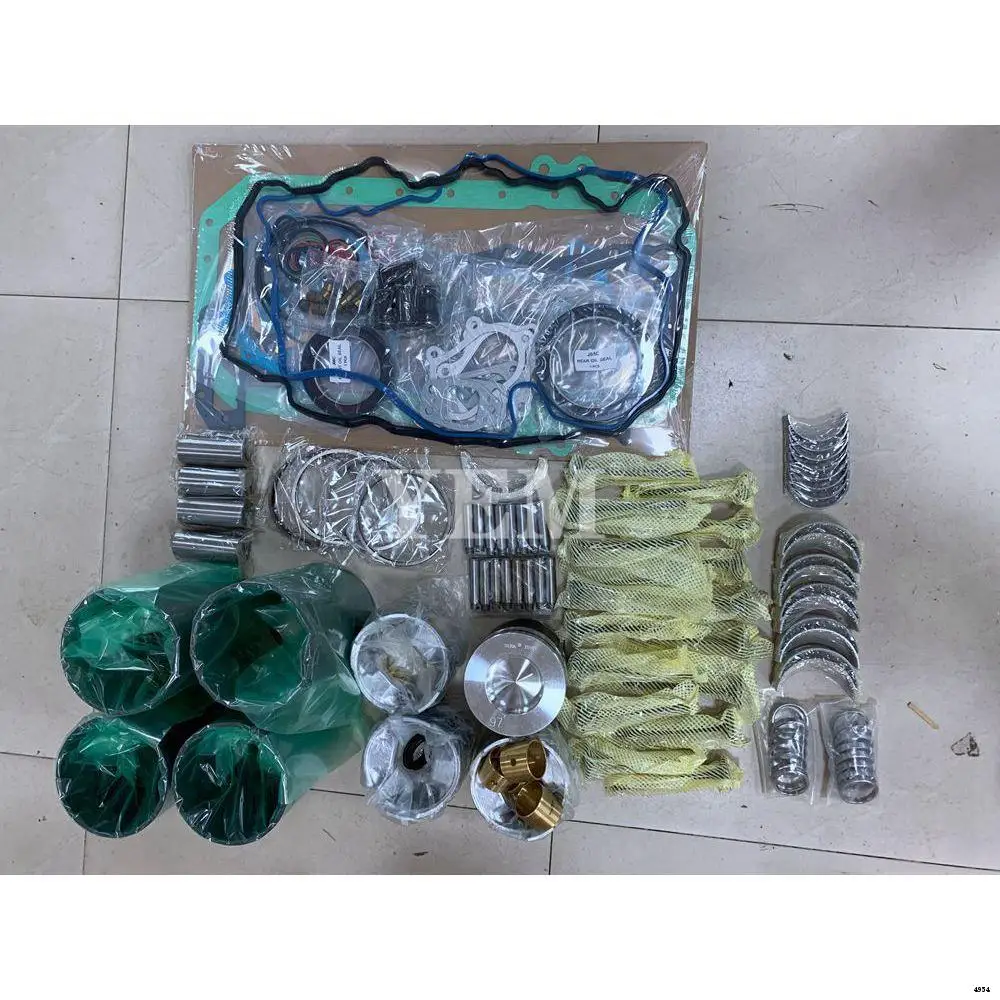 J05D Rebuild Kit With Valves Engine Bearings Cylinder Liner Full Gasket Kit for Hino Excavator Tractor Forklift Spare Parts