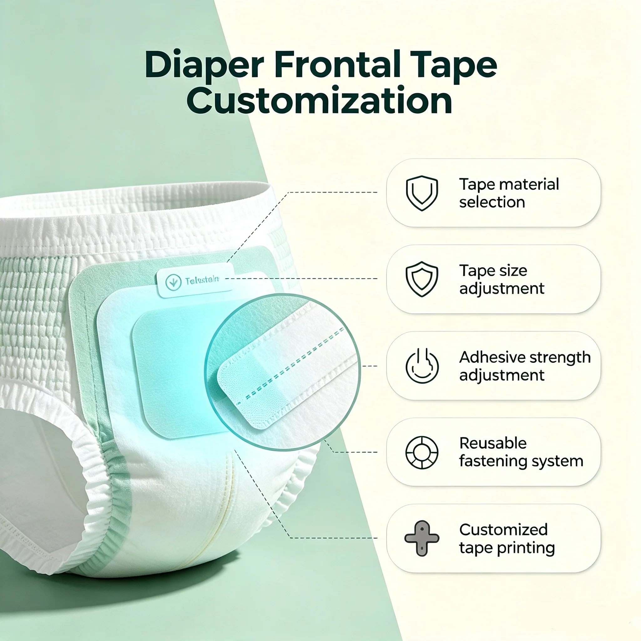 frontal tape custom