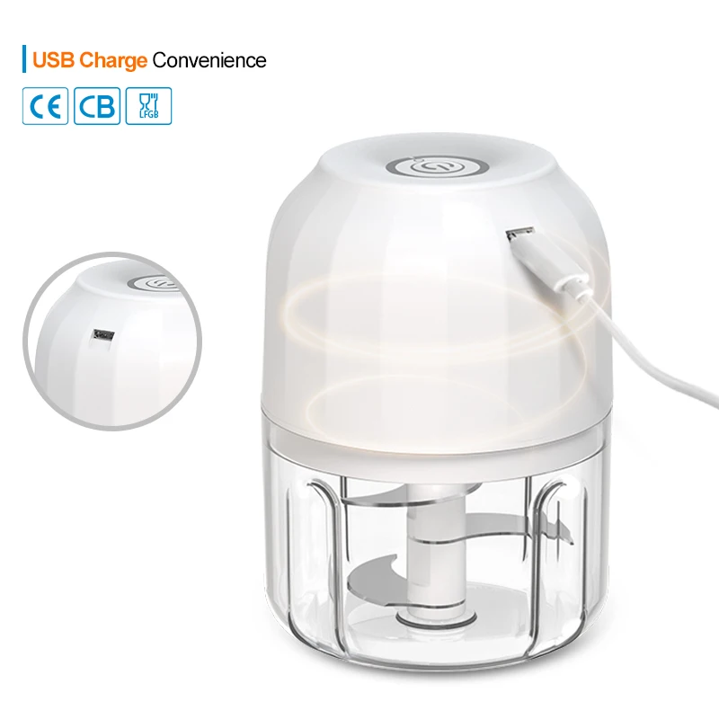 Small Battery Operated Mini Boby Food Chopper Electric Food Processor Kitchen Food Professor
