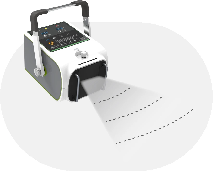 Customer Favorite Medical High-Frequency Equipment H-5RA All-in-one 5kw Portable X-ray Radiography Machine Price manufacture