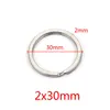 Silver-2*30mm (approximately 4.23g each)