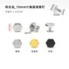 10mm zinc alloy hexagonal round wire rivets, 6mm Phillips head screws