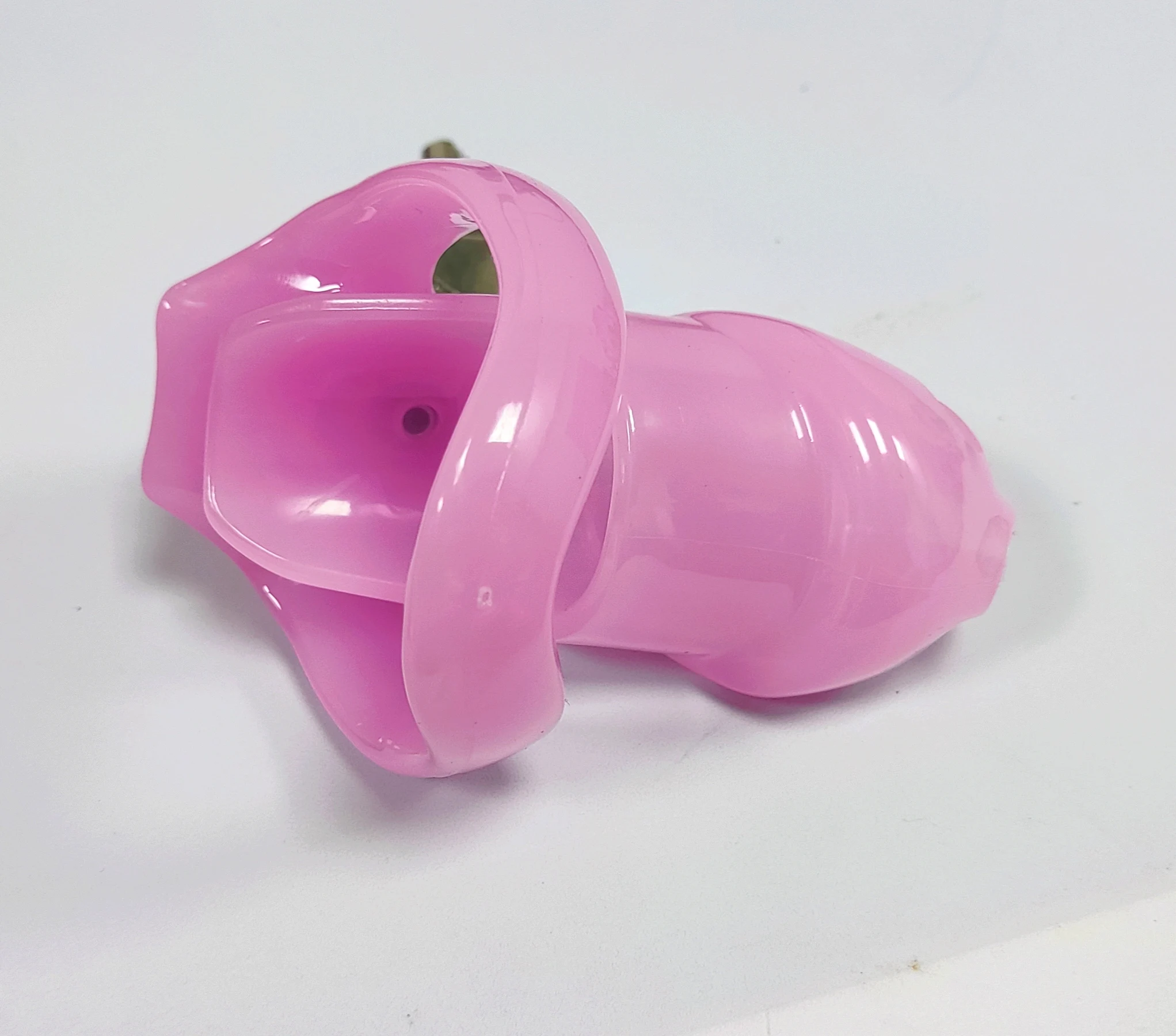 LOVE New design PVC lockable penis cage for man. Chastity Lock Male Penis Imprisonment Lock Ring Roll Abstinence.