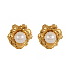 Fashion Classic Pearl Earrings for Women Girls Retro Style Earrings Girlfriend Gifts Korean Simple Jewelry