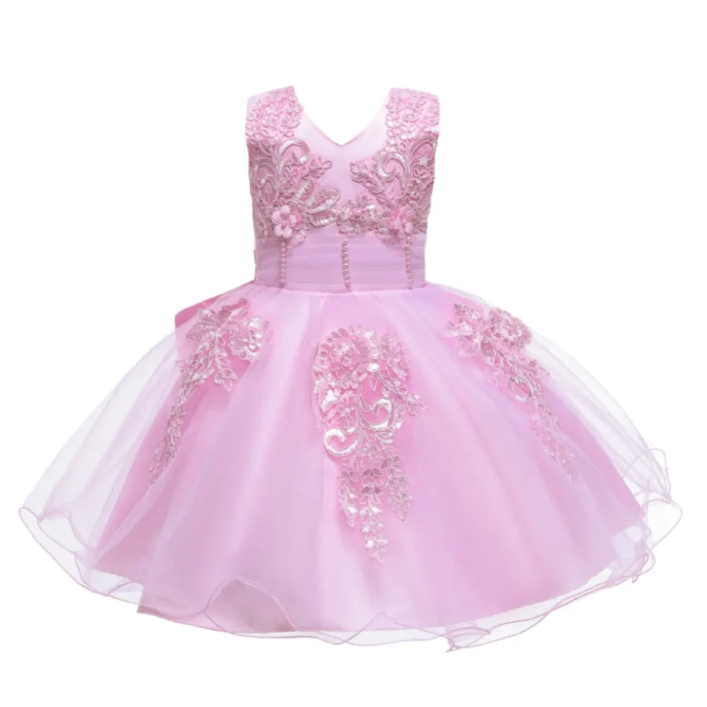 Европейские цветы девушка свадебное платье детский вечер вечернее платье бобовый порошок женский 3 - летний платье