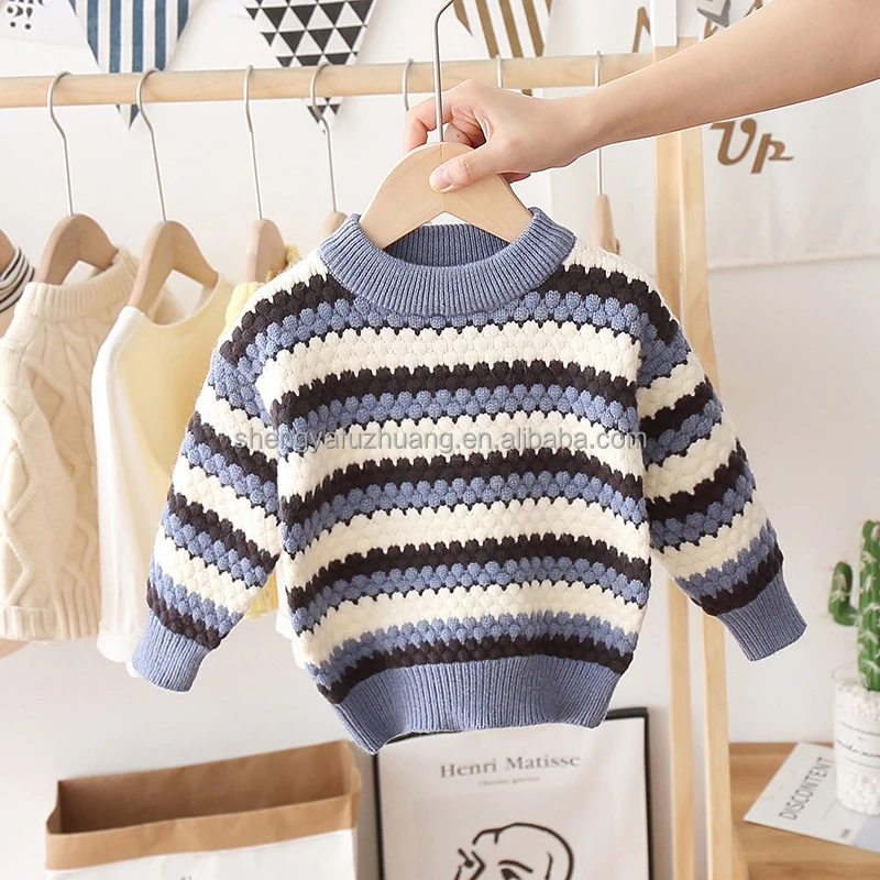 Girls Knitted Baby Cute Pullover Sweater Autumn Children's Sweater Cartoon Quality Winter Cotton Computer Knit Sweaters