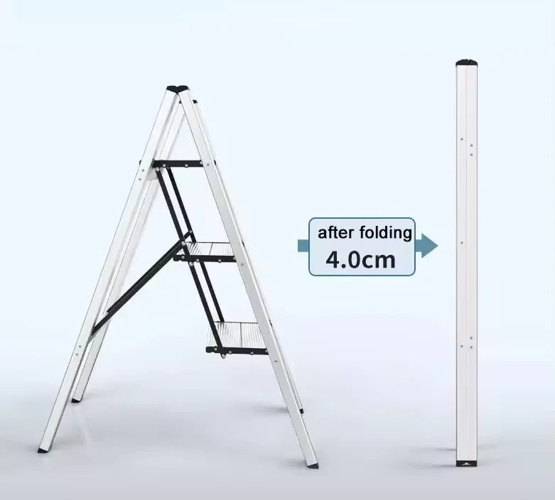 High Quality Three Step Ladder Good Selling  Aluminum Alloy Flower Ladder