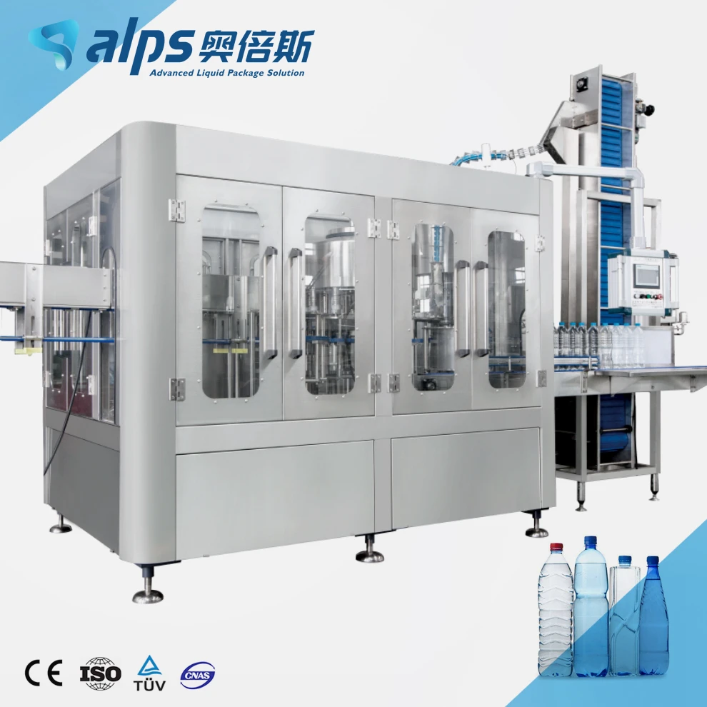 Factory Price Washing Bottling Labeling Capping Packing Machinery Drinking Mineral Pure Water Bottle Filling Machine 3in1 Sale