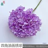 Pintura al óleo de cuatro esquinas, hortensia YWH púrpura.