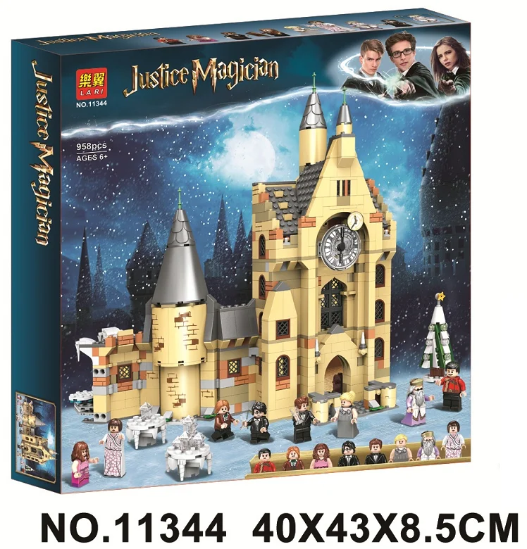 11344 Building Blocks Harr Movie Potter Set Hogwarts Clock Tower Model-Bausteine 