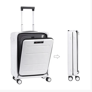 Lightweight 20 Inch PP Folding Suitcase with TSA Lock and Spinner Modern Style Zipper Luggage Includes Laptop Bag Carry on Bag
