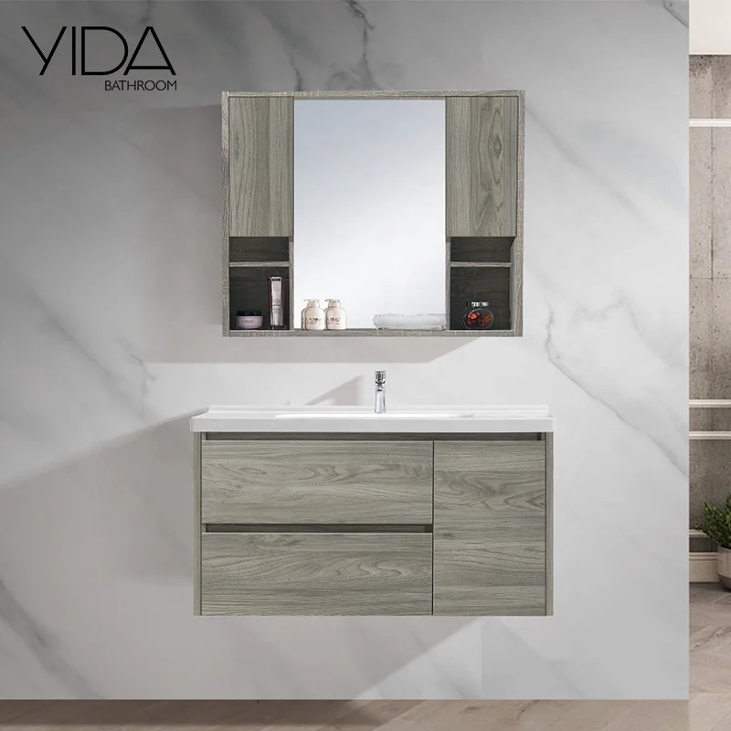 
Новый дизайн 2020 года, настенный шкаф из фанеры в европейском стиле с раковиной для ванной комнаты в отеле 