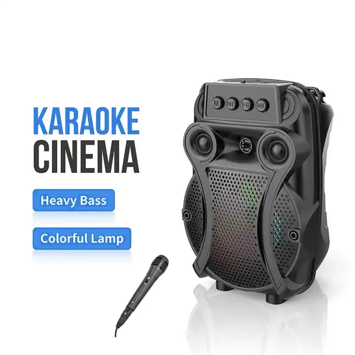 SING-E ZQS6301 portatile esterno Bluetooth sistema di altoparlanti RGB illuminazione a LED tre 6 pollici 30W Party Radio AUX