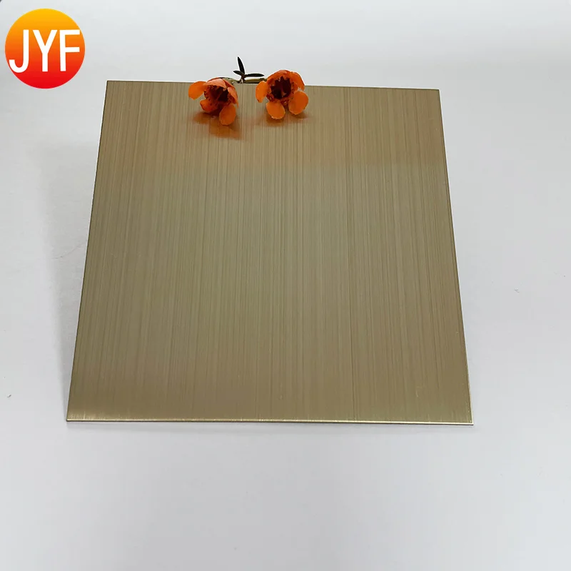 H325 PVD Coated Champagne Gold Stainless Steel Sheet Colored Stainless Steel