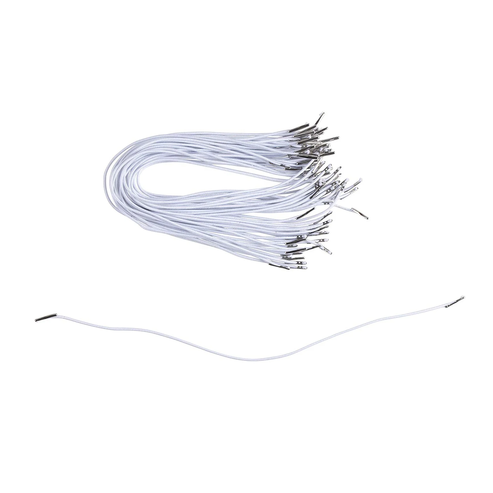 Coated Elastic Cord with T-Bar Ends for Bags Garments Shoes