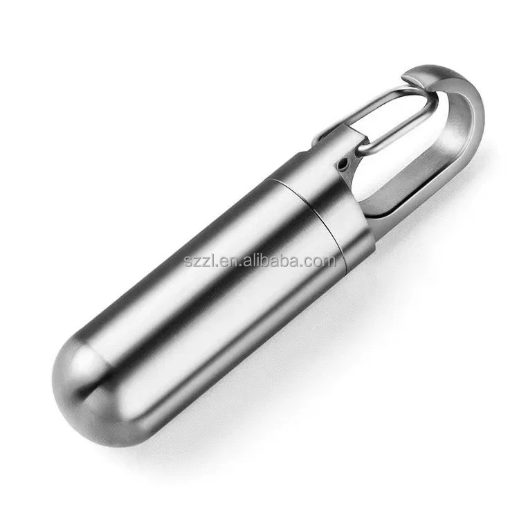 Заводская Высококачественная портативная Водонепроницаемая металлическая коробка для таблеток из нержавеющей стали под заказ алюминиевая металлическая маленькая коробка для таблеток бутылка