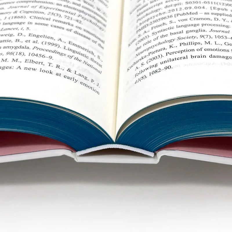 High Quality Hardcover Books Spray Edge Full Colour Offset Printing Film Lamination Customizable Hard Cover Cardboard Paperboard factory