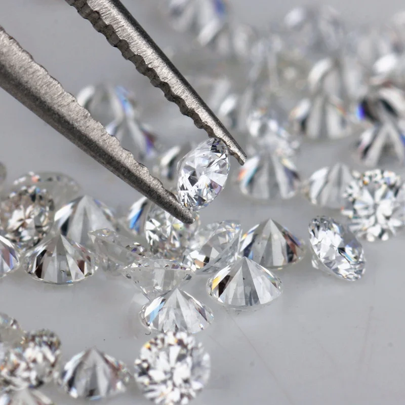 Starsgem 20pcs/pack 1.0mm 1.3mm 1.5mm 1.7mm 2.0mm Melee Size Lab Made Pure Carbon Rough Hpht Cvd Loose Diamond