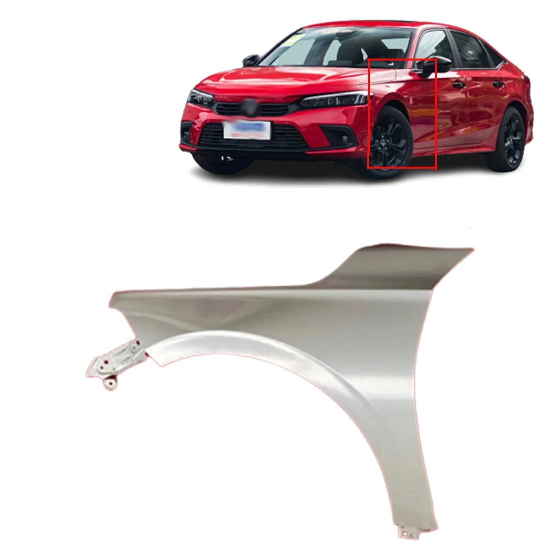 car front body kit right or left front fender for 2022 HONDA CIVIC 2021 2022 2023 2024 accessories