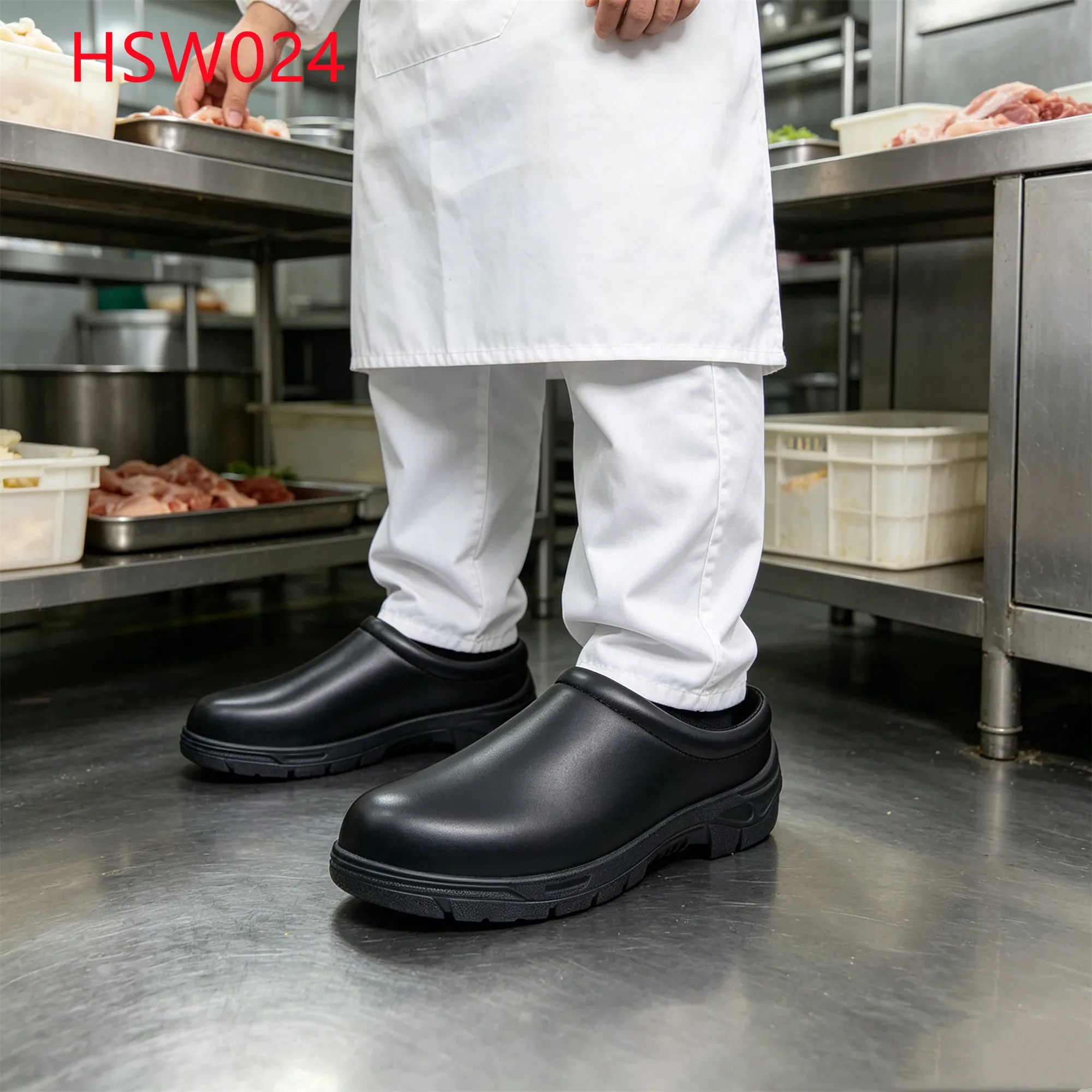LXG,Kuwait Popular Anti-Fatigue Outsole Black Safety Clogs Dust-free Environment Quick-wipe Surface ESD Surgical Shoes HSW024