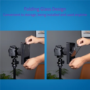 FEELWORLD TP10 Pro Foldable 10" Teleprompter Kit with Remote Control - Factory Direct OEM/ODM Customizable DSLR Teleprompter detail image