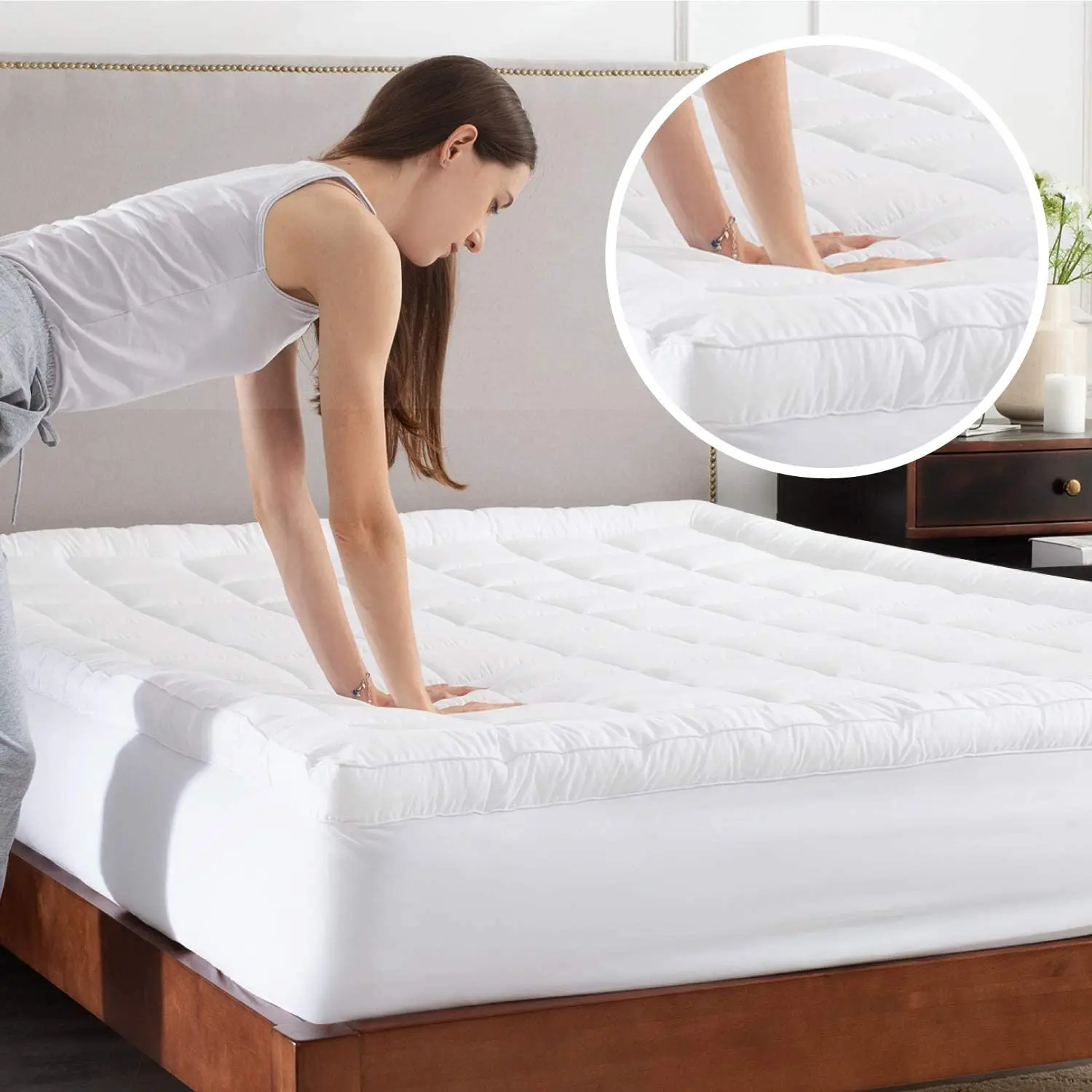 Матрас Full Size Hybrid Mattress, kescas 12 inch Cooling Memory Foam Pillow Top Medium