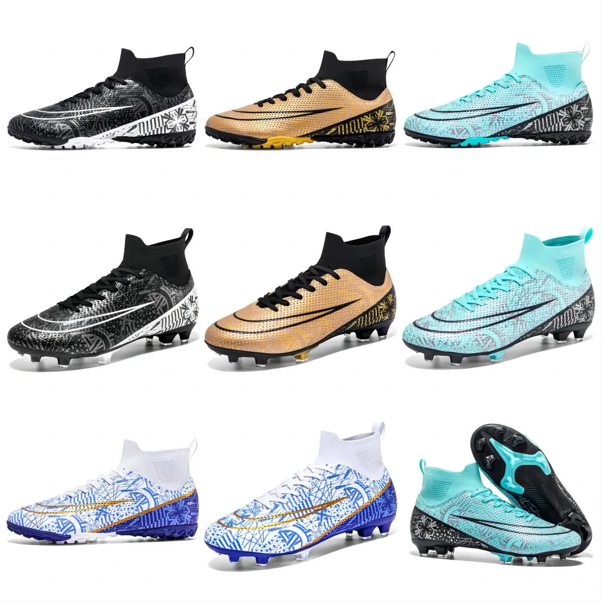 Custom Outdoor Kids High Quality Turf Ag American Soccer Cleats