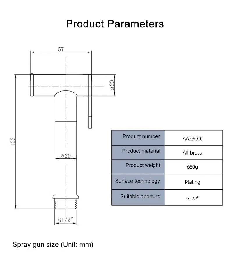 The Newest Brass Rinse Hand Bidet Buy Home Bathroom Shattaf Jet Bidet Shower Custom Fresh Water Bidet Spray factory