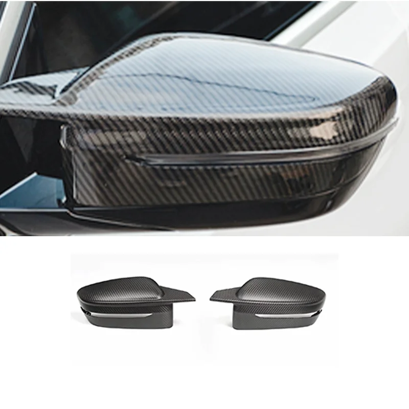 3K Twill M Style Carbon Fiber Fibre Side Mirror Cover Caps For BMW 2 Series G42 M240I 2021-2023 Coupe