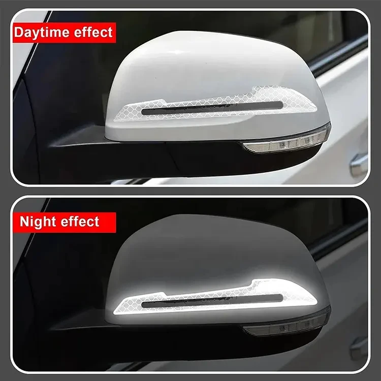Car Rearview Mirror Reflective Sticker Auto Safety Warning Reflective