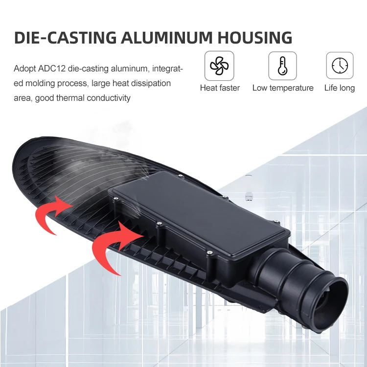 Открытый водонепроницаемый Ip65 садовый дорожный светильник алюминиевый COB 30 Вт 50 80 100 150 200 250 300 светодиодный уличный