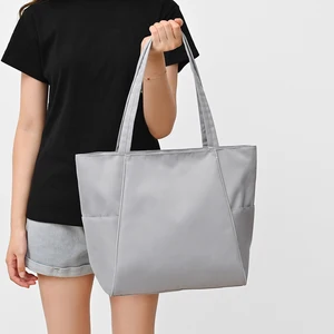 High Quality Women Men Handbags Canvas Tote Bags Reusable Oxford Cloth Grocery High Capacity Shopping Bag